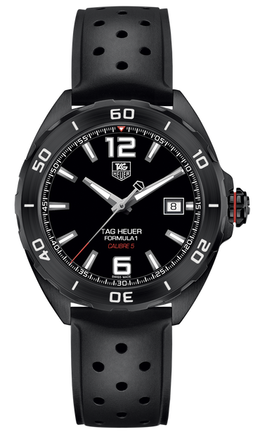  Shop Authentic Tag Heuer Formula 1 Automatic Black Dial Black Rubber Strap Watch for Men - WAZ2115.FT8023 - Luxxuri