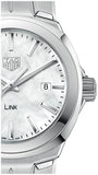  Shop Authentic Tag Heuer Link Quartz Mother of Pearl Dial Silver Steel Strap Watch for Women - WBC1310.BA0600 - Luxxuri