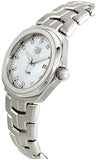  Shop Authentic Tag Heuer Link Quartz Diamonds Mother of Pearl Dial Silver Steel Strap Watch for Women - WBC1312.BA0600 - Luxxuri