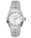  Shop Authentic Tag Heuer Link Quartz Diamonds Mother of Pearl Dial Silver Steel Strap Watch for Women - WBC1312.BA0600 - Luxxuri