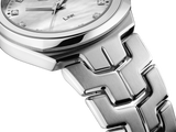 Shop Authentic Tag Heuer Link Quartz Diamonds Mother of Pearl Dial Silver Steel Strap Watch for Women - WBC1312.BA0600 - Luxxuri
