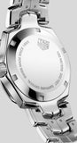  Shop Authentic Tag Heuer Link Quartz Diamonds Blue Mother of Pearl Dial Silver Steel Strap Watch for Women - WBC1313.BA0600 - Luxxuri