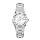  Shop Authentic Tag Heuer Link Quartz Diamonds Mother of Pearl Dial Silver Steel Strap Watch for Women - WBC1316.BA0600 - Luxxuri