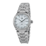  Shop Authentic Tag Heuer Link Quartz Diamonds Mother of Pearl Dial Silver Steel Strap Watch for Women - WBC1316.BA0600 - Luxxuri
