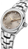  Shop Authentic Tag Heuer Link Quartz Brown Dial Silver Steel Strap Watch for Women - WBC131E.BA0649 - Luxxuri