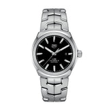  Shop Authentic Tag Heuer Link Quartz Black Dial Silver Steel Strap Watch for Women - WBC2110.BA0603 - Luxxuri