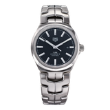  Shop Authentic Tag Heuer Link Quartz Black Dial Silver Steel Strap Watch for Women - WBC2110.BA0603 - Luxxuri