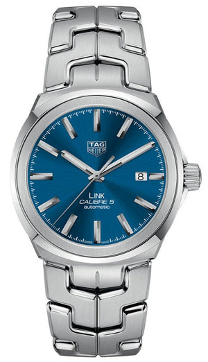  Shop Authentic Tag Heuer Link Automatic Blue Dial Silver Steel Strap Watch for Men - WBC2112.BA0603 - Luxxuri