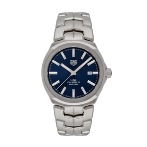  Shop Authentic Tag Heuer Link Automatic Blue Dial Silver Steel Strap Watch for Men - WBC2112.BA0603 - Luxxuri
