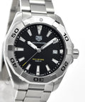  Shop Authentic Tag Heuer Aquaracer Black Dial Silver Steel Strap Watch for Men - WBD1110.BA0928 - Luxxuri