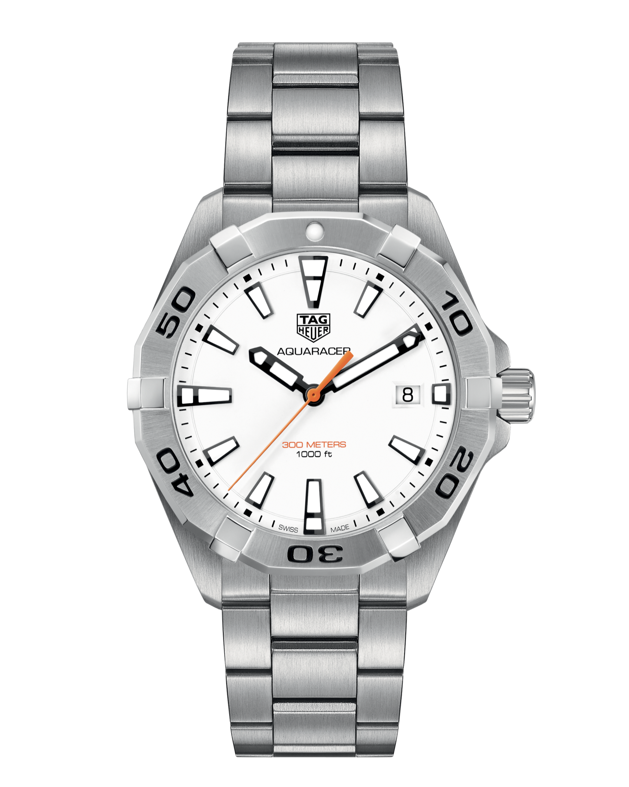 Tag Heuer Aquaracer White Dial Watch for Men - WBD1111.BA0928