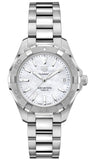 Shop Authentic Tag Heuer Aquaracer White Mother of Pearl Dial Silver Steel Strap Watch for Women - WBD1311.BA0740 - Luxxuri