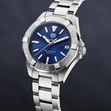  Shop Authentic Tag Heuer Aquaracer Quartz Blue Dial Silver Steel Strap Watch for Women - WBD1312.BA0740 - Luxxuri