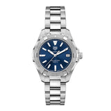  Shop Authentic Tag Heuer Aquaracer Quartz Blue Dial Silver Steel Strap Watch for Women - WBD1312.BA0740 - Luxxuri