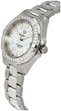  Shop Authentic Tag Heuer Aquaracer Diamonds Mother of Pearl Dial Silver Steel Strap Watch for Women - WBD1313.BA0740 - Luxxuri