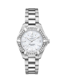  Shop Authentic Tag Heuer Aquaracer Diamonds Mother of Pearl Dial Silver Steel Strap Watch for Women - WBD1313.BA0740 - Luxxuri