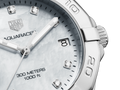 Tag Heuer Aquaracer Diamonds White Mother of Pearl Dial Silver Steel Strap Watch for Women - WBD1314.BA0740