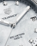  Shop Authentic Tag Heuer Aquaracer Diamonds White Mother of Pearl Dial Silver Steel Strap Watch for Women - WBD1315.BA0740 - Luxxuri