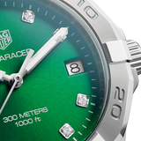  Shop Authentic Tag Heuer Aquaracer Diamonds Emerald Green Dial Watch for Women - WBD1316.BA0740 - Luxxuri