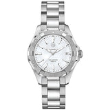  Shop Authentic Tag Heuer Aquaracer Mother of Pearl Dial Silver Steel Strap Watch for Women - WBD131A.BA0748 - Luxxuri