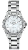  Shop Authentic Tag Heuer Aquaracer Diamonds Mother of Pearl Dial Silver Steel Strap Watch for Women - WBD131B.BA0748 - Luxxuri