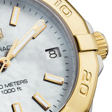  Shop Authentic Tag Heuer Aquaracer Mother of Pearl Dial Two Tone Steel Strap Watch for Women - WBD1320.BB0320 - Luxxuri