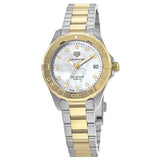  Shop Authentic Tag Heuer Aquaracer White Mother of Pearl Dial Two Tone Steel Strap Watch for Women - WBD1322.BB0320 - Luxxuri