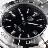  Shop Authentic Tag Heuer Aquaracer Quartz Black Dial Silver Steel Strap Watch for Women - WBD1410.BA0741 - Luxxuri