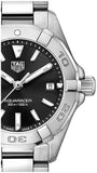  Shop Authentic Tag Heuer Aquaracer Quartz Black Dial Silver Steel Strap Watch for Women - WBD1410.BA0741 - Luxxuri