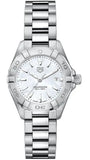  Shop Authentic Tag Heuer Aquaracer Quartz Mother of Pearl White Dial Silver Steel Strap Watch for Women - WBD1411.BA0741 - Luxxuri