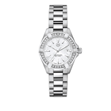  Shop Authentic Tag Heuer Aquaracer Diamonds Mother of Pearl White Dial Silver Steel Strap Watch for Women - WBD1413.BA0741 - Luxxuri