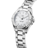  Shop Authentic Tag Heuer Aquaracer Diamonds Mother of Pearl Dial Silver Steel Strap Watch for Women - WBD1414.BA0741 - Luxxuri