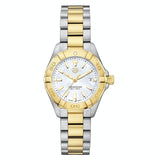  Shop Authentic Tag Heuer Aquaracer Mother of Pearl Dial Two Tone Steel Strap Watch for Men - WBD1420.BB0321 - Luxxuri