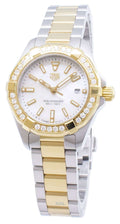  Shop Authentic Tag Heuer Aquaracer Diamonds Mother of Pearl Dial Two Tone Steel Strap Watch for Women - WBD1421.BB0321 - Luxxuri