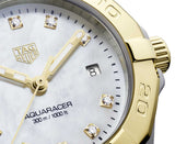  Shop Authentic Tag Heuer Aquaracer Diamonds Mother of Pearl Dial Two Tone Steel Strap Watch for Men - WBD1422.BB0321 - Luxxuri