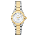 Tag Heuer Aquaracer Diamonds Mother of Pearl Dial Two Tone Steel Strap Watch for Men - WBD1422.BB0321