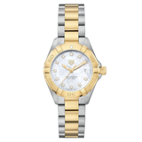  Shop Authentic Tag Heuer Aquaracer Diamonds Mother of Pearl Dial Two Tone Steel Strap Watch for Men - WBD1422.BB0321 - Luxxuri