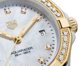  Shop Authentic Tag Heuer Aquaracer Diamonds Mother of Pearl Dial Two Tone Steel Strap Watch for Women - WBD1421.BB0321 - Luxxuri