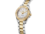  Shop Authentic Tag Heuer Aquaracer Quartz Diamonds Mother of Pearl Dial Two Tone Steel Strap Watch for Women - WBD1423.BB0321 - Luxxuri