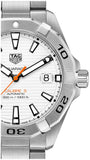  Shop Authentic Tag Heuer Aquaracer Automatic White Dial Silver Steel Strap Watch for Men - WBD2111.BA0928 - Luxxuri