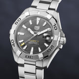  Shop Authentic Tag Heuer Aquaracer Calibre 5 Grey Dial Silver Steel Strap Watch for Men - WBD2113.BA0928 - Luxxuri