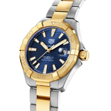  Shop Authentic Tag Heuer Aquaracer Calibre 5 Blue Dial Two Tone Steel Strap Watch for Women - WBD2120.BB0930 - Luxxuri
