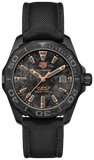  Shop Authentic Tag Heuer Aquaracer Calibre 5 Black NATO Strap Carbon Dial Watch for Men - WBD218A.FC6445 - Luxxuri