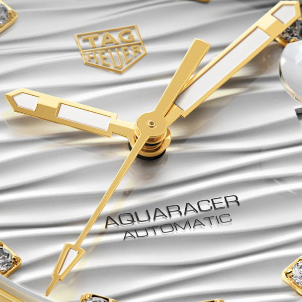  Shop Authentic Tag Heuer Aquaracer Automatic Diamonds Silver Dial Two Tone Steel Strap Watch for Women - WBD2321.BB0320 - Luxxuri