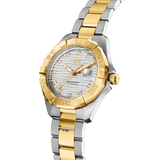  Shop Authentic Tag Heuer Aquaracer Automatic Diamonds Silver Dial Two Tone Steel Strap Watch for Women - WBD2321.BB0320 - Luxxuri