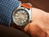  Shop Authentic Tag Heuer Autavia Isograph Grey Dial Calfskin Brown Leather Strap Watch for Men - WBE5111.FC8267 - Luxxuri