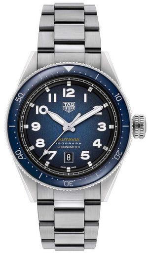  Shop Authentic Tag Heuer Autavia Blue Dial Watch for Men - WBE5116.EB0173 - Luxxuri