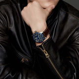  Shop Authentic Tag Heuer Autavia Calibre 5 Automatic Blue Dial Brown Leather Strap Watch for Men - WBE5116.FC8266 - Luxxuri