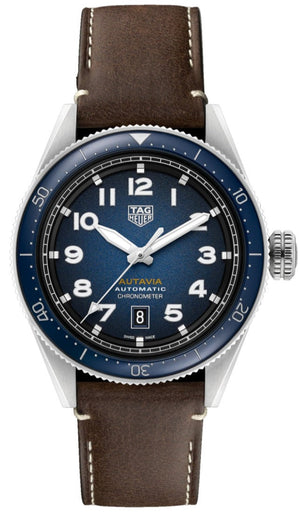  Shop Authentic Tag Heuer Autavia Blue Dial Watch for Men - WBE5116.FC8266 - Luxxuri