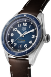  Shop Authentic Tag Heuer Autavia Calibre 5 Automatic Blue Dial Brown Leather Strap Watch for Men - WBE5116.FC8266 - Luxxuri